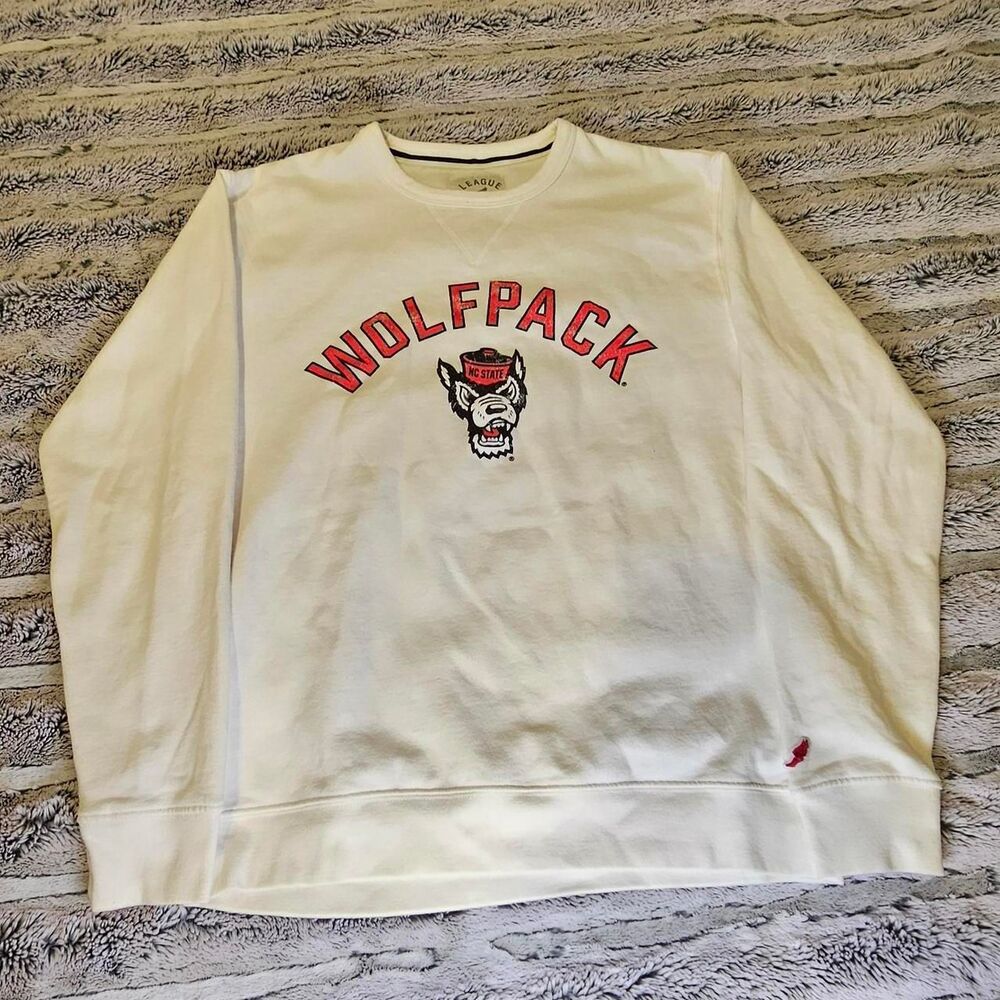 Unbranded Men's White and Red Sweatshirt